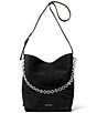 Michael Kors Nolita Large Suede Chain Bucket Messenger Bag - Image 1