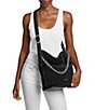 Michael Kors Nolita Large Suede Chain Bucket Messenger Bag - Image 4