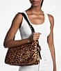 Michael Kors Nolita Leopard Medium Shoulder Bag, Color:Marigold - Image 3