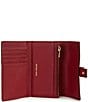 Michael Kors Nolita Medium Flap Trifold Wallet, Color:Mulberry - Image 3