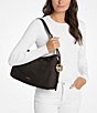 Michael Kors Nolita Medium Nubuck Shoulder Bag, Color:Chocolate - Image 3