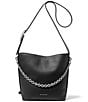 Michael Kors Nolita Small Bucket Pebble Leather Chain Messenger Bag - Image 1