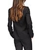 Michael Kors Metallic Pinstripe Double-Breasted Blazer, Color:Black/Silver - Image 2
