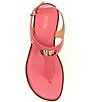 Color:Camila Rose - Image 5 - Plate Thong Leather T-Strap Sandals