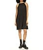 Michael Kors Pleated Halter Neckline Sleeveless Dress, Color:Black - Image 1
