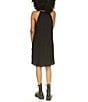 Michael Kors Pleated Halter Neckline Sleeveless Dress, Color:Black - Image 2