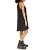 Michael Kors Pleated Halter Neckline Sleeveless Dress, Color:Black - Image 3