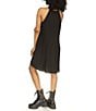 Michael Kors Pleated Halter Neckline Sleeveless Dress, Color:Black - Image 4
