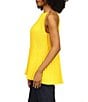 Color:Bright Dandelion - Image 3 - Pleated Halter Neckline Sleeveless Top