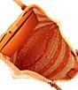 Michael Kors Quinn Large Crochet Straw Tote Bag, Color:Orange Punch - Image 3