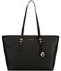 Michael Kors Quinn Large East-West Tote Bag, Color:Black - Image 1