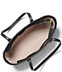 Michael Kors Quinn Medium East West Top Zip Tote Bag, Color:Black - Image 2