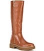 Color:Luggage - Image 1 - Regan Leather Tall Boots
