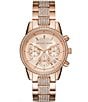 Color:Rose Gold - Image 1 - Ritz Chronograph & Date Bracelet Watch