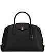 Michael Kors Sandra Gold Metal Large Satchel Bag, Color:Black - Image 1