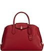 Michael Kors Sandra Gold Metal Large Satchel Bag, Color:Deep Red - Image 1