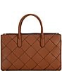Michael Kors Scarlett Medium East-West Woven Satchel Bag, Color:Luggage - Image 2
