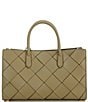 Michael Kors Scarlett Medium East-West Woven Satchel Bag, Color:Safari Green - Image 2