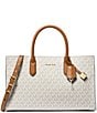 Michael Kors Scarlett Medium Signature Logo Satchel Bag, Color:Vanilla Acorn - Image 1