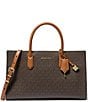 Michael Kors Scarlett Medium Signature Logo Satchel Bag, Color:Brown Acorn - Image 1