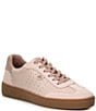 Color:Soft Pink - Image 1 - Scotty Lace Up Suede Sneakers