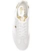 Color:Pale Gold Multi - Image 5 - Scotty Leather Lace Up Sneakers