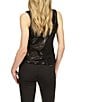 Michael Kors Sequin Crew Neck Sleeveless Tank Top, Color:Black - Image 2