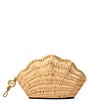 Michael Kors Shelly Small Shell Rattan Clutch - Image 1