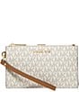 Michael Kors Jet Set Double Zip Smartphone Wristlet, Color:Vanilla - Image 1