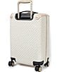 Color:Vanilla/Soft Pink - Image 2 - Signature Logo Small Travel Hardcase Trolley Suitcase