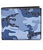 Color:Admiral Multi - Image 1 - Signature Printed Slim Billfold Wallet