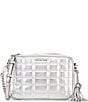 Color:Silver - Image 1 - Silver Metallic Quilted Jet Set Camera Crossbody Bag