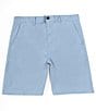 Color:Chambray - Image 1 - Slim Fit Stretch 7#double; Inseam Shorts