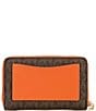 Michael Kors Small Contrast Card Case, Color:Orange Punch - Image 2