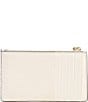 Color:Light Cream - Image 2 - Small Pebbled Leather Card Case