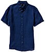 Michael Kors Slim-Fit Solid Yarn-Dye Linen Short Sleeve Shirt,New Products : American Fashion Style Bags On Sale