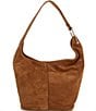 Michael Kors Sonny Medium Suede Hobo Bag, Color:Luggage - Image 1