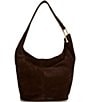 Michael Kors Sonny Medium Suede Hobo Bag, Color:Chocolate - Image 1