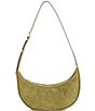 Michael Kors Avra Medium Suede Convertible Sling Crossbody Shoulder Bag, Color:Smokey Olive - Image 1