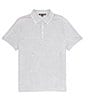 Color:Heather Grey - Image 1 - Short Sleeve Polo Shirt