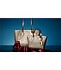 Michael Kors Taryn Metallic Large Multi-Function Tote Bag, Color:Pale Gold - Image 4