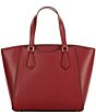 Michael Kors Taryn Small Convertible Top Zip Tote Crossbody Bag, Color:Deep Red - Image 2