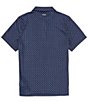 Color:Midnight - Image 2 - Tech Printed Short Sleeve Polo Shirt
