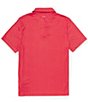 Color:Sea Coral - Image 2 - Tech Printed Short Sleeve Polo Shirt