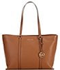 Color:Luggage - Image 1 - Temple Large Tote Bag