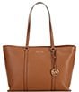 Michael Kors Temple Large Tote Bag, Color:Luggage - Image 1