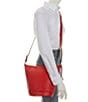 Color:Lacquer Red - Image 4 - Townsend Medium Top Zip Bucket Crossbody Bag