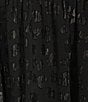 Color:Black - Image 3 - V-Neck Long Sleeve Cheetah Jacquard Dress