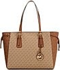 Michael Kors Voyager MK Signature Medium Tote Bag, Color:Camel/Luggage - Image 1