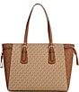 Michael Kors Voyager MK Signature Medium Tote Bag, Color:Camel/Luggage - Image 2